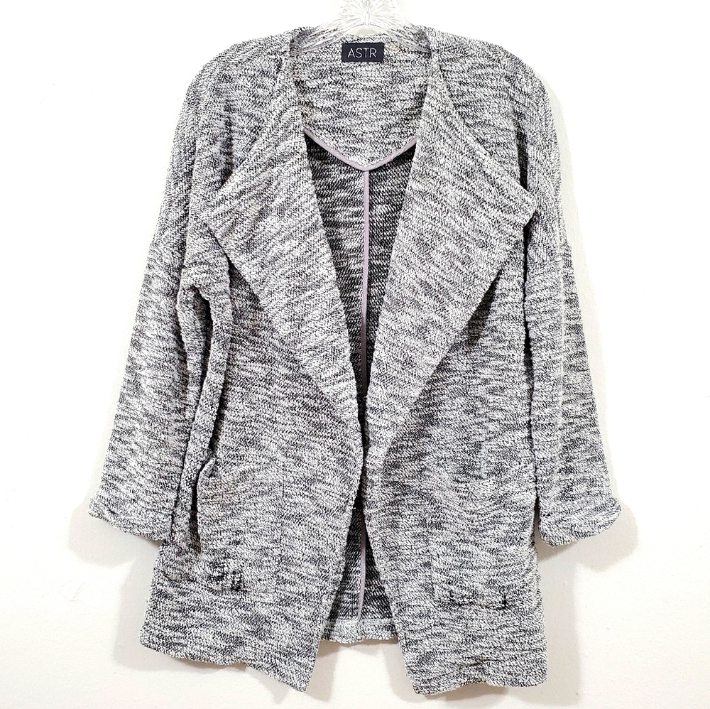 ASTR Draped Front Open Cardigan Sweater Size Small